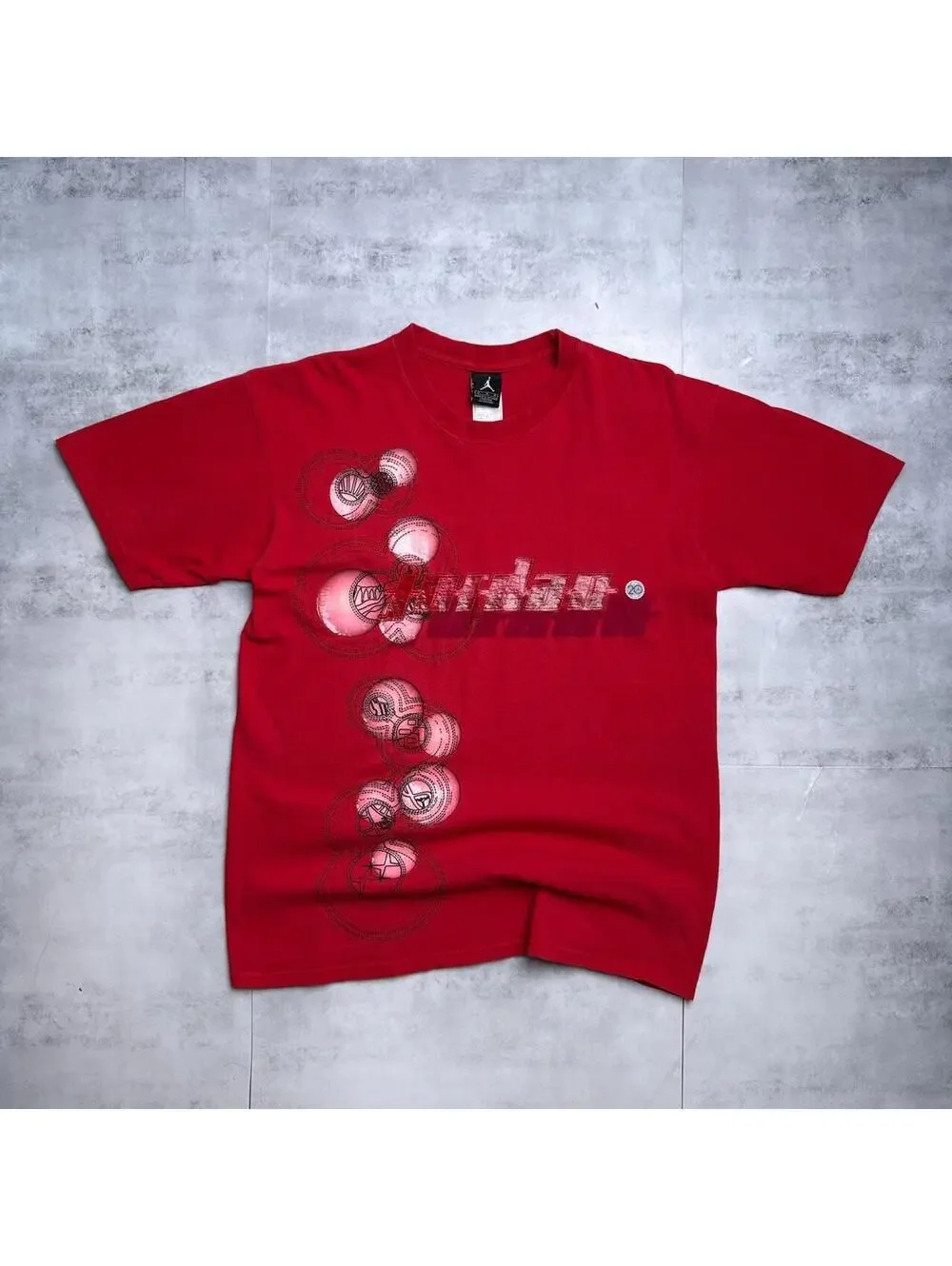 Y2K Jordan 00s Basketball Red T shirt